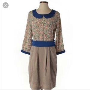 Freeway Anthropologie Peter Pan Retro Dress Pencil